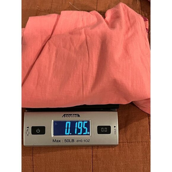 Free People Tunic Dress Women 8  Pink Embroidered Boho Y2K V-Neck Cotton/Nylon - Picture 7 of 7